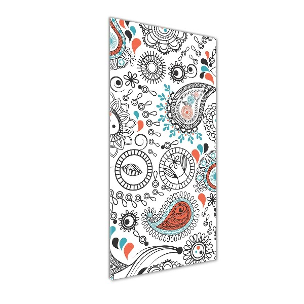 Quadro in vetro verticale Ornamenti