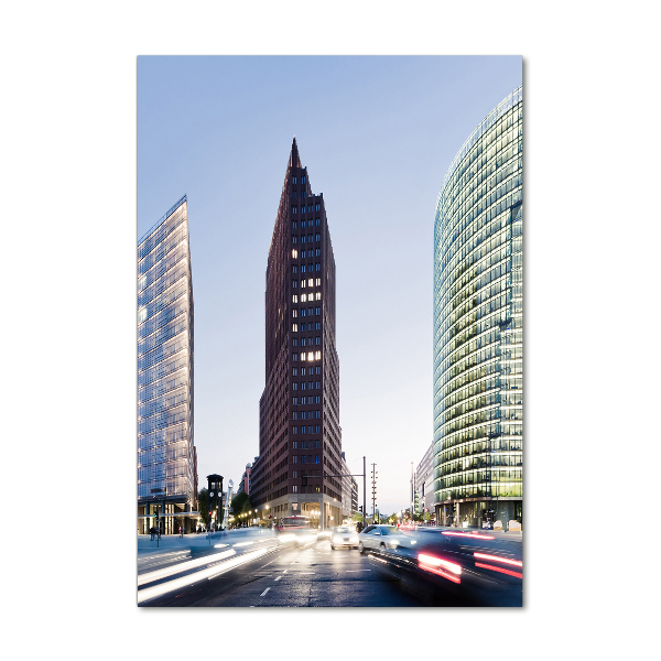 Quadro vetro verticale Grattacieli