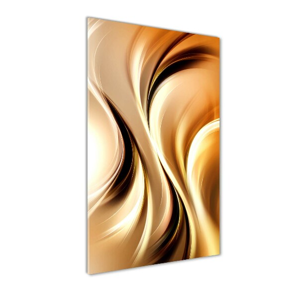 Quadro in vetro verticale Onde astratte