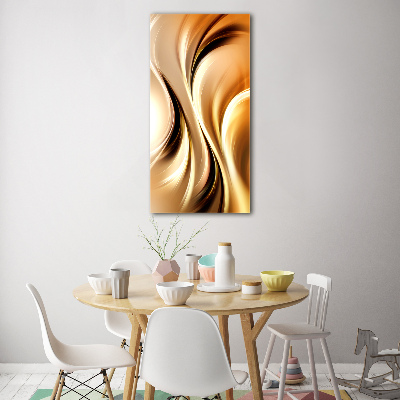 Quadro in vetro verticale Onde astratte