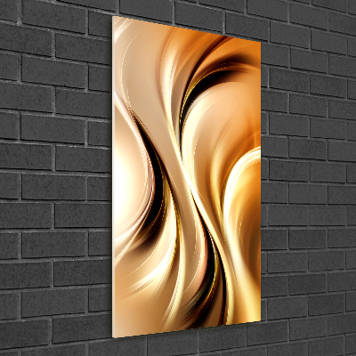 Quadro in vetro verticale Onde astratte