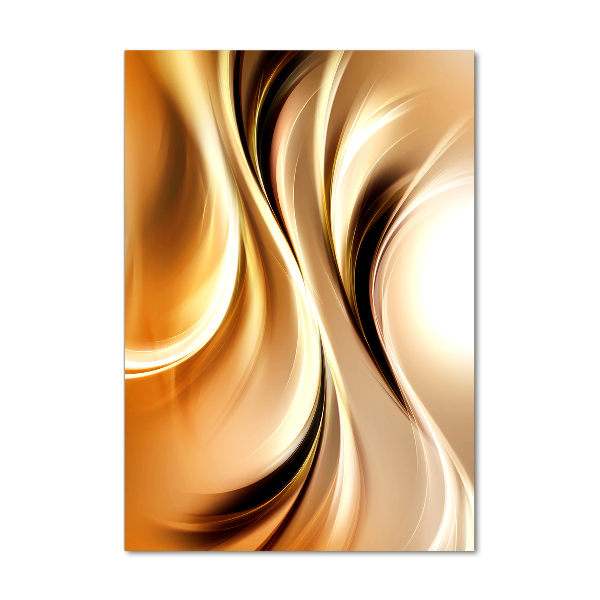 Quadro in vetro verticale Onde astratte