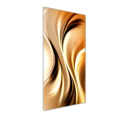 Quadro in vetro verticale Onde astratte