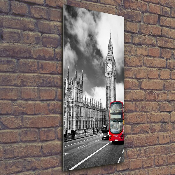 Quadro di vetro verticale Big Ben di Londra