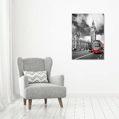 Quadro di vetro verticale Big Ben di Londra