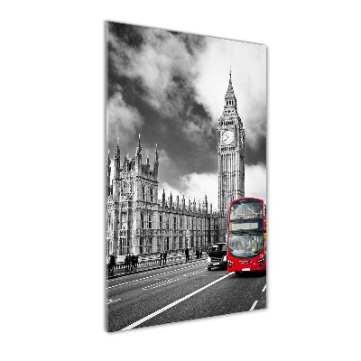 Quadro di vetro verticale Big Ben di Londra