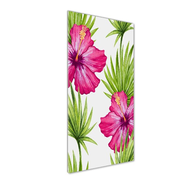 Quadro di vetro verticale Modello hawaiano