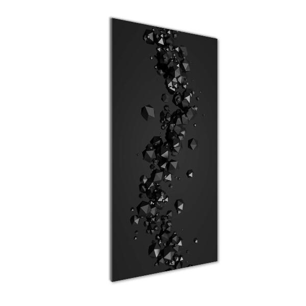 Quadro di vetro verticale Astrazione 3D