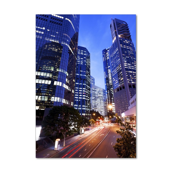 Quadro di vetro verticale Grattacieli