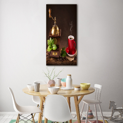 Quadro in vetro verticale Macinacaffè