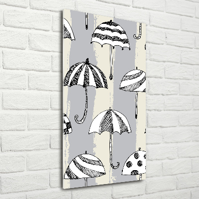 Quadro vetro verticale Ombrelli