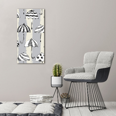 Quadro vetro verticale Ombrelli