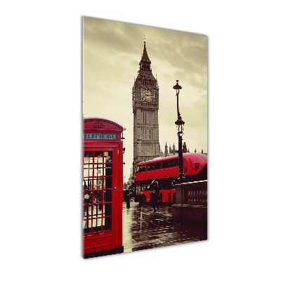 Quadro stampa su vetro verticale Big Ben di Londra
