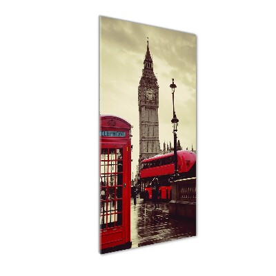 Quadro stampa su vetro verticale Big Ben di Londra