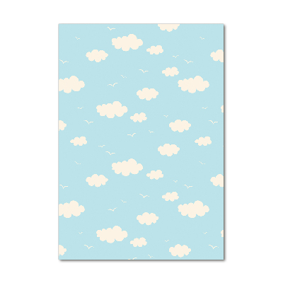 Quadro in vetro verticale Nuvole