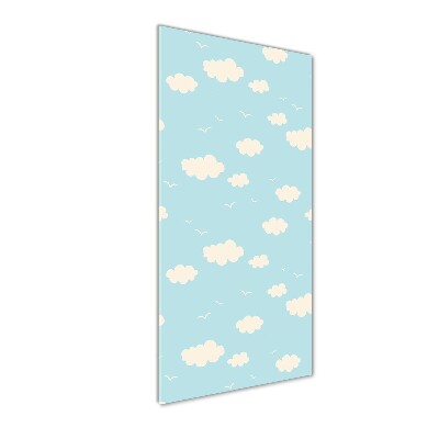 Quadro in vetro verticale Nuvole