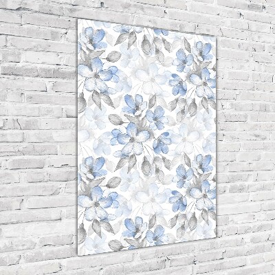 Quadro vetro verticale Motivo floreale