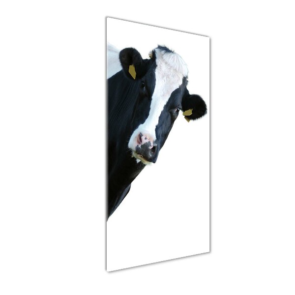 Quadro di vetro verticale Mucca maculata