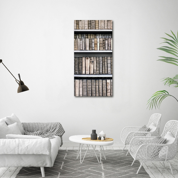 Quadro vetro verticale Libreria