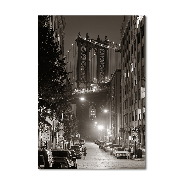 Quadro in vetro verticale Manhattan, New York