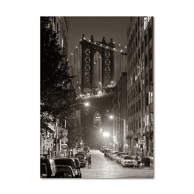 Quadro in vetro verticale Manhattan, New York