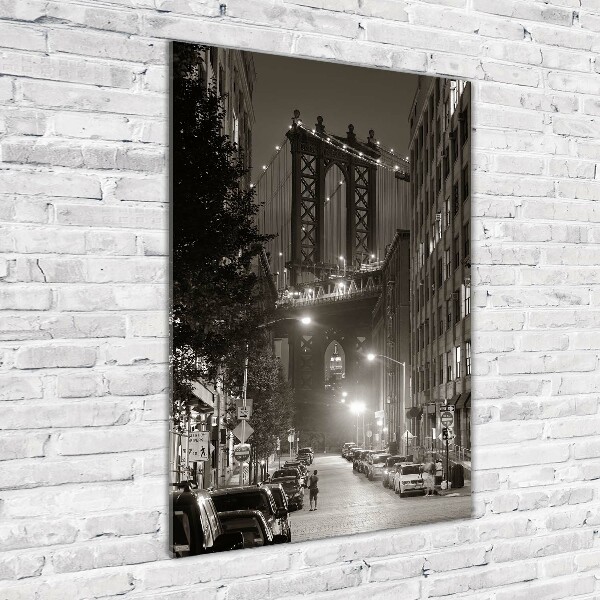 Quadro in vetro verticale Manhattan, New York