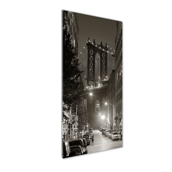 Quadro in vetro verticale Manhattan, New York