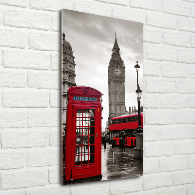 Quadro di vetro verticale Big Ben di Londra