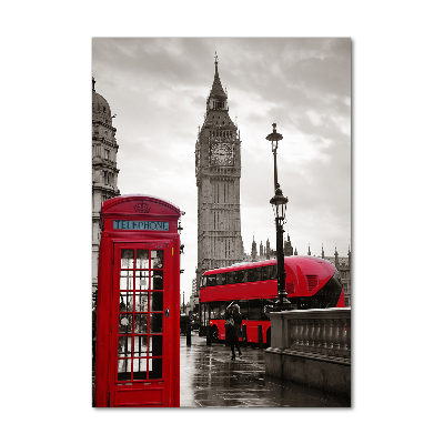 Quadro di vetro verticale Big Ben di Londra
