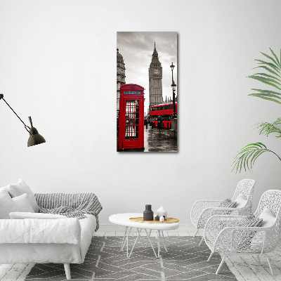 Quadro di vetro verticale Big Ben di Londra