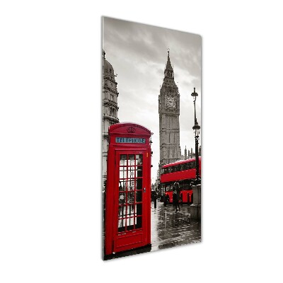 Quadro di vetro verticale Big Ben di Londra