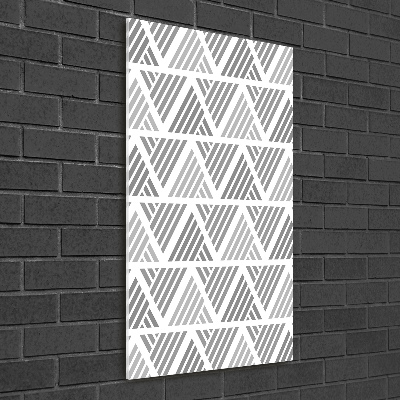 Quadro vetro verticale Sfondo geometrico