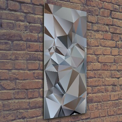 Quadro in vetro verticale Triangoli astratti