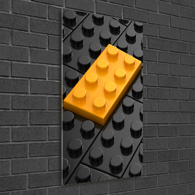Quadro di vetro verticale Lego