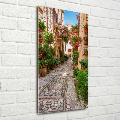 Quadro di vetro verticale Umbria Italia