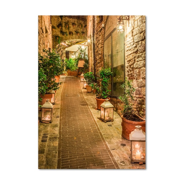 Quadro stampa su vetro verticale Umbria Italia