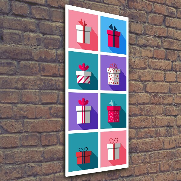 Quadro stampa su vetro verticale Presenta