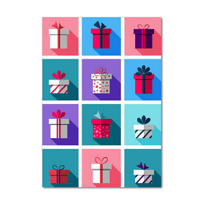 Quadro stampa su vetro verticale Presenta