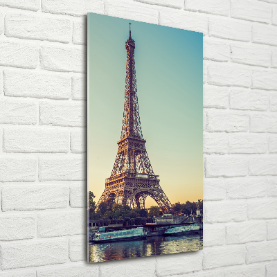 Quadro vetro verticale Torre Eiffel Parigi