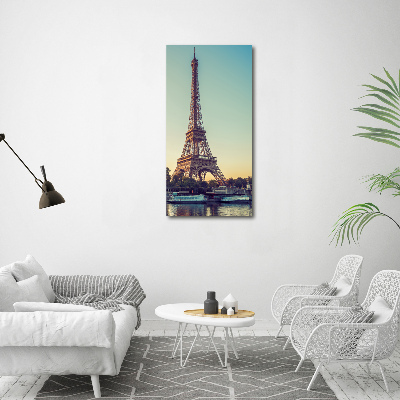 Quadro vetro verticale Torre Eiffel Parigi