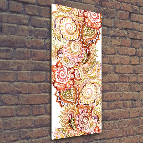 Quadro vetro verticale Ornamenti