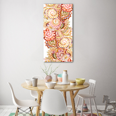 Quadro vetro verticale Ornamenti