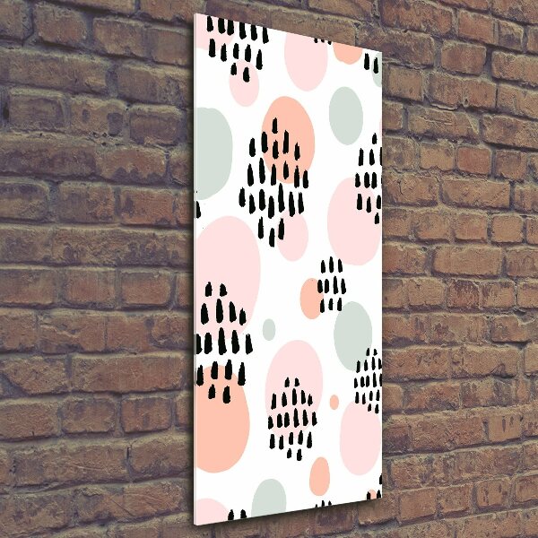 Quadro di vetro verticale Sfondo astratto