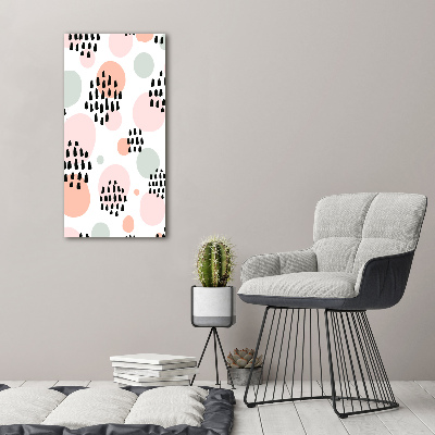 Quadro di vetro verticale Sfondo astratto