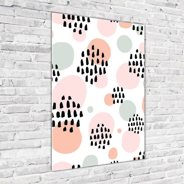 Quadro di vetro verticale Sfondo astratto