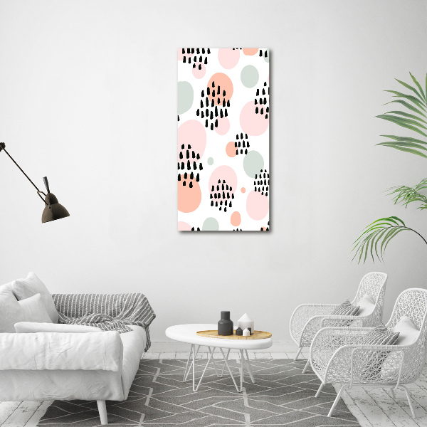 Quadro di vetro verticale Sfondo astratto