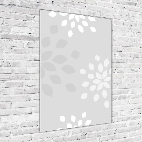 Quadro stampa su vetro verticale Motivo floreale