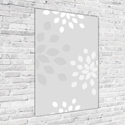 Quadro stampa su vetro verticale Motivo floreale