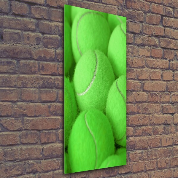 Quadro in vetro verticale Palline da tennis