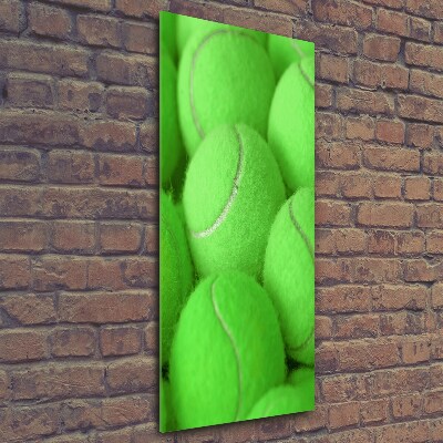 Quadro in vetro verticale Palline da tennis